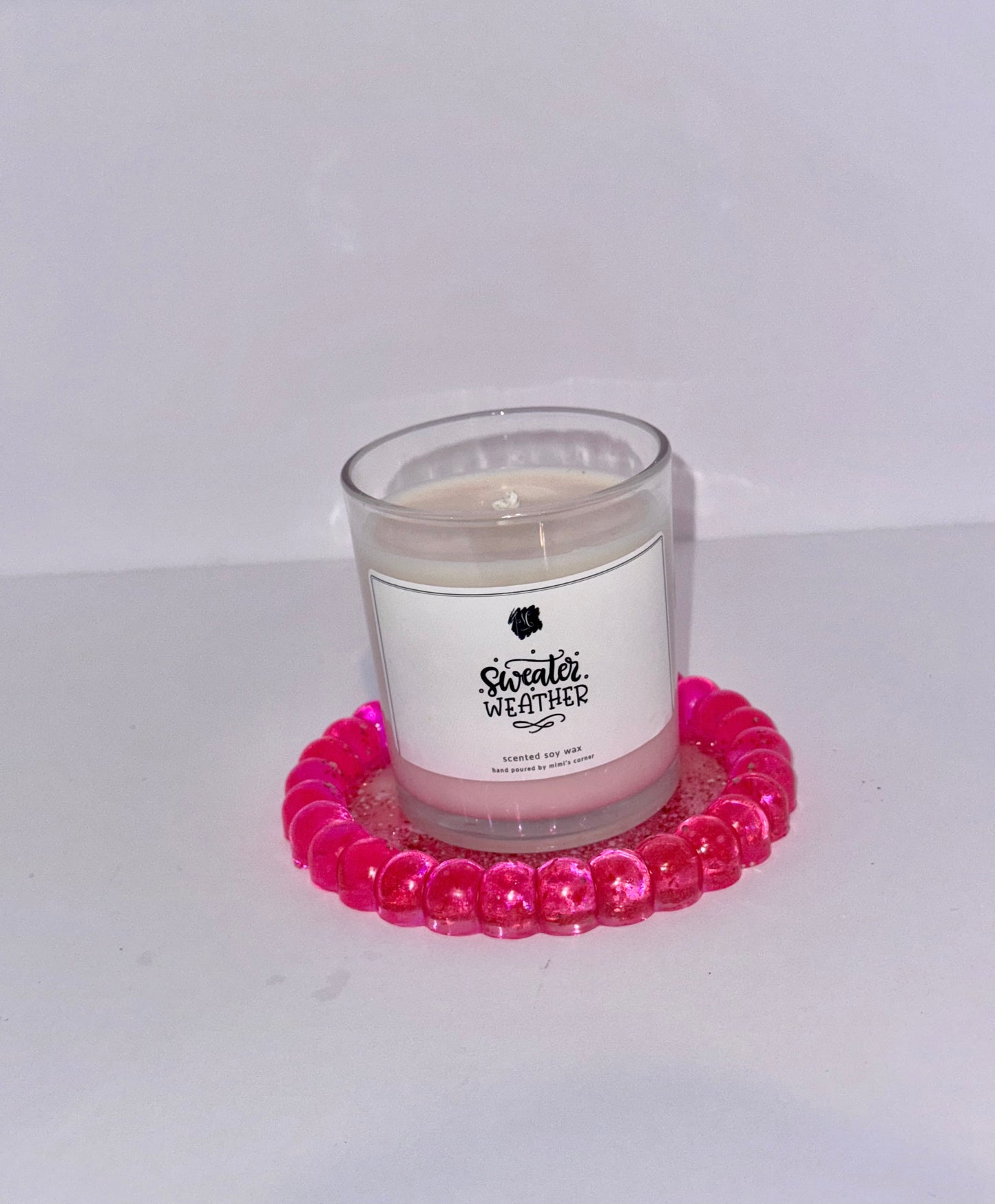 Pink Neon Resin Tray