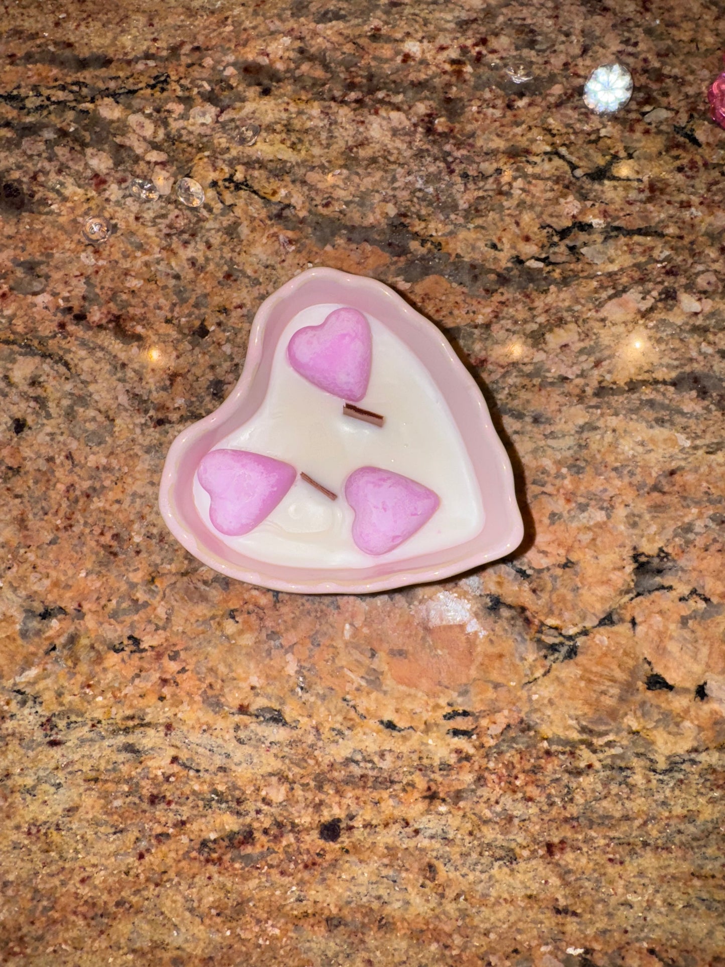 Heart Ceramic Candle