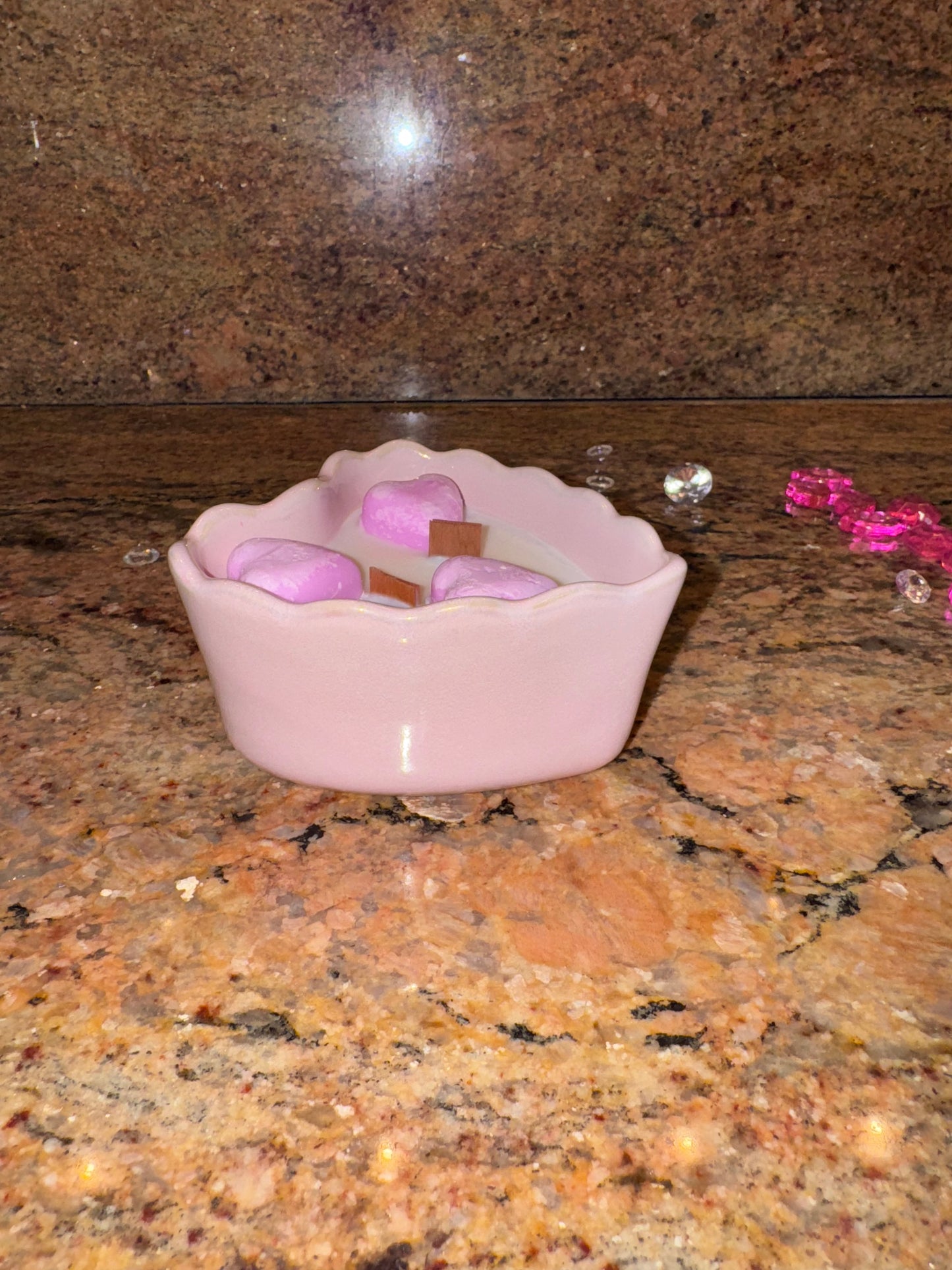 Heart Ceramic Candle