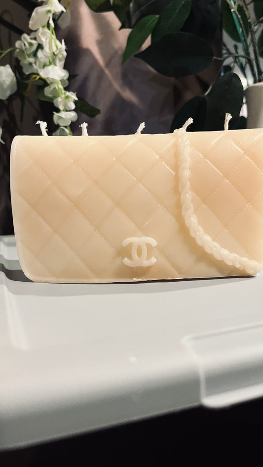 Designer purse candle