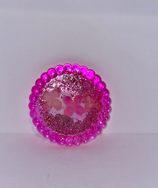 Pink Neon Resin Tray
