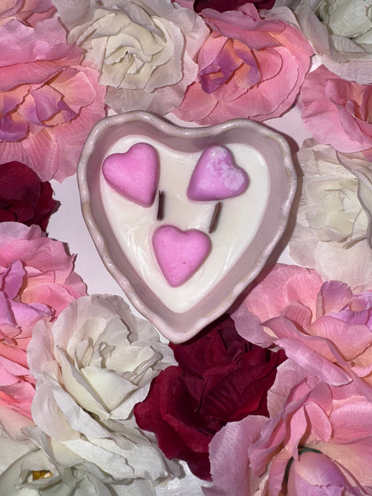 Heart Ceramic Candle